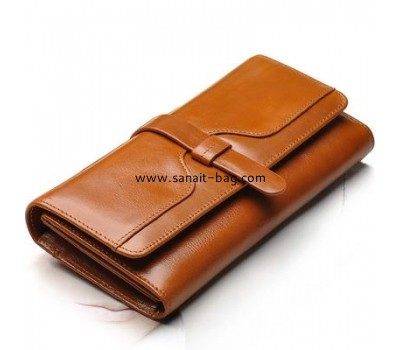 Shiny cow leather wallet for women 