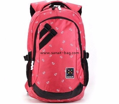 Backpack factory custom large red polyester backpack WB-144