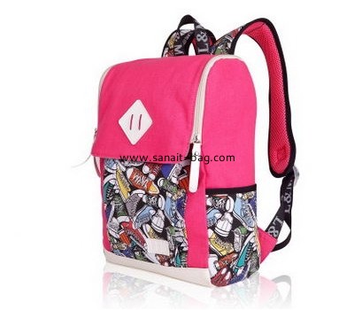 Backpack manufacturers customize canvas backpack school bags for teenage girls WB-151