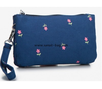 Women leisure emboidery flower cavas messenger bag WM-012