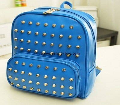 Fashion young women PU backpack surface with stud WB-008