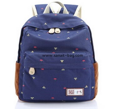 Women leisure canvas backpack WB-011