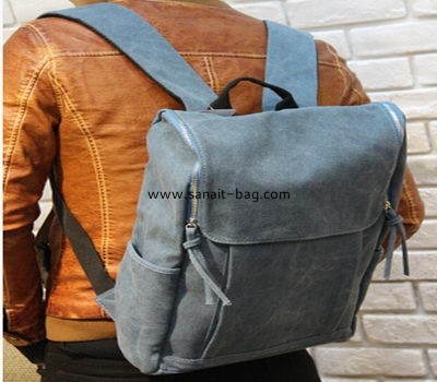 Young men canvas leisure laptop backpack MB-008