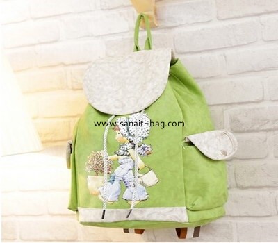 Young girl water resistant PU leisure backpack school bag travel bag WB-020