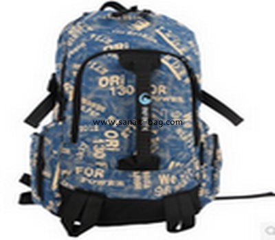 High quality fahsion printing flower travel backpack for man MB-017