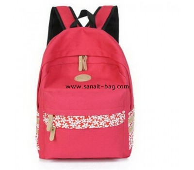 custom fashion ladies cavas school leisure backpack WB-029