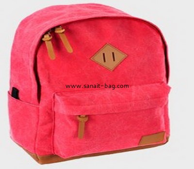 Young ladies cavas school bag leisure bag sport backpack WB-032