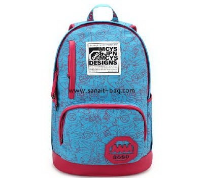Fashion canvas school backpack for girl WB-039