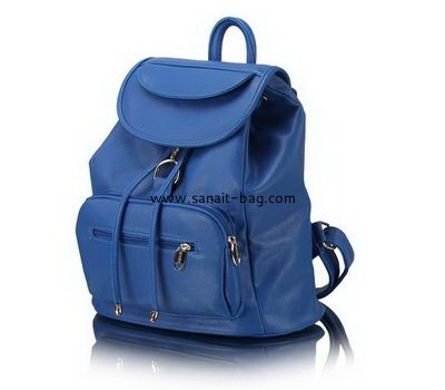 Fashion PU leather Women Backpack with pulling string WB-002