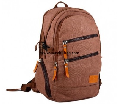 English style large size canvas school bag for boys MB-029