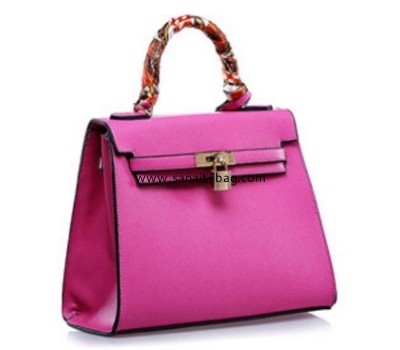 Top sale PU leather evening bag with lock for ladies WM-031