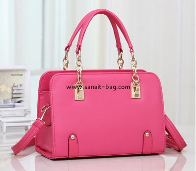 New fashion design red PU tote handbag for women WT-096