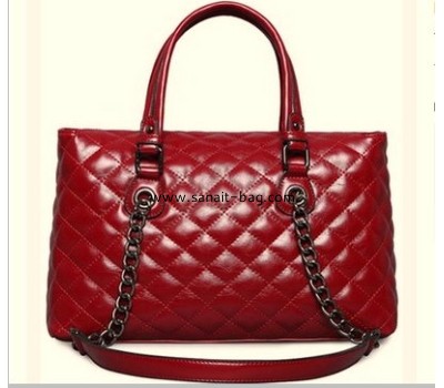 fashion design diamond lattice genuine leather bag for ladies WT-119