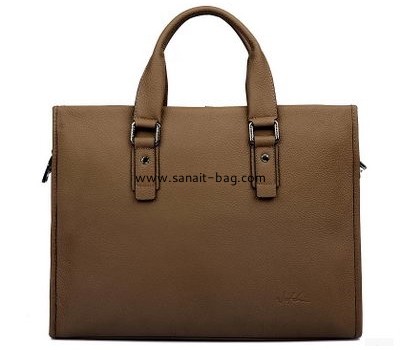 Top selling genuine leather square shape business tote bag for man MT-057