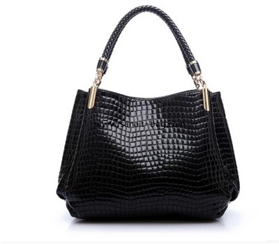 Black PU leather single shoulder strap messenger bag for womens WM-053 