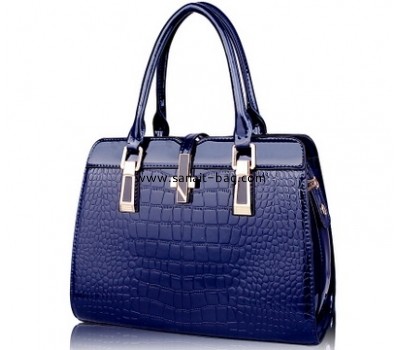 Purple PU leather fashion tote bag for women WT-174