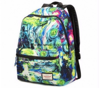 Custom design hydration backpack canvas bag wholesale high class student school bag WB-122