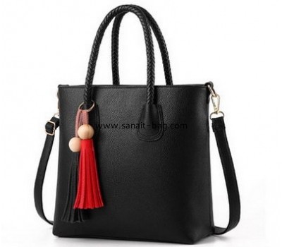 Supplier of bags customize black PU leather handbags WT-351