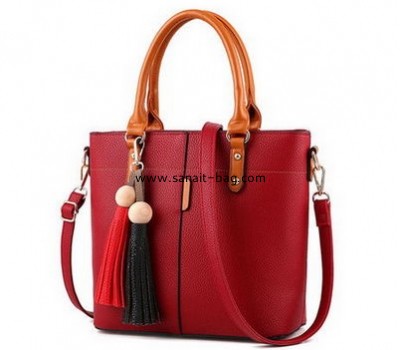 Custom leather bag manufacturers wholesale red handbags for ladies WT-356