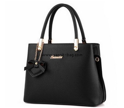 China bag manufacturer customize black pu leather handbags WT-357